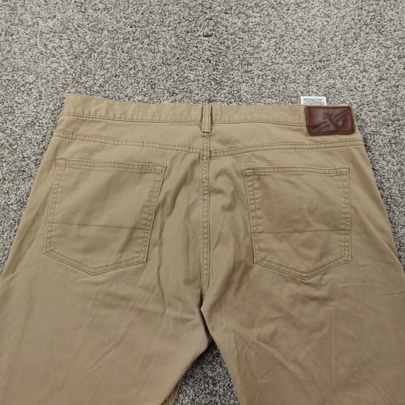 Dockers Pants Mens 36X30 Beige Tan Khaki Trouser Straight 5 Pocket Work Stretch - Picture 10 of 13
